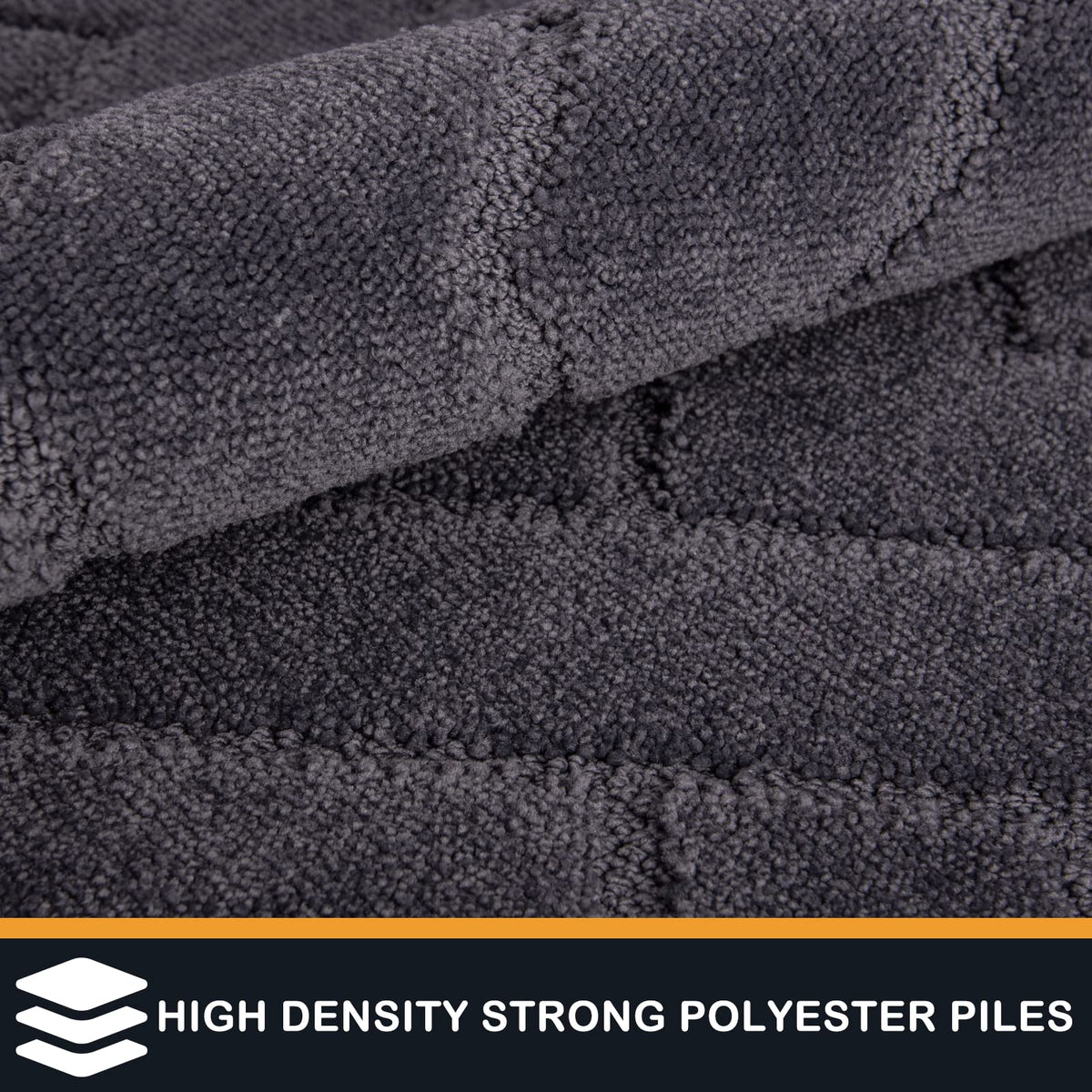 Purrugs non-slip door mat with TPR backing prevents slips.