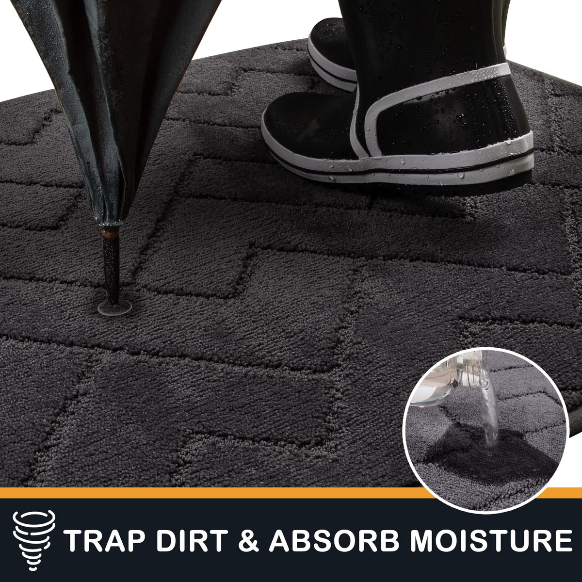 Purrugs pet-friendly entryway rug endures daily use while trapping dirt.