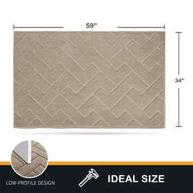 PURRUGS taupe entry mat suits indoor spaces