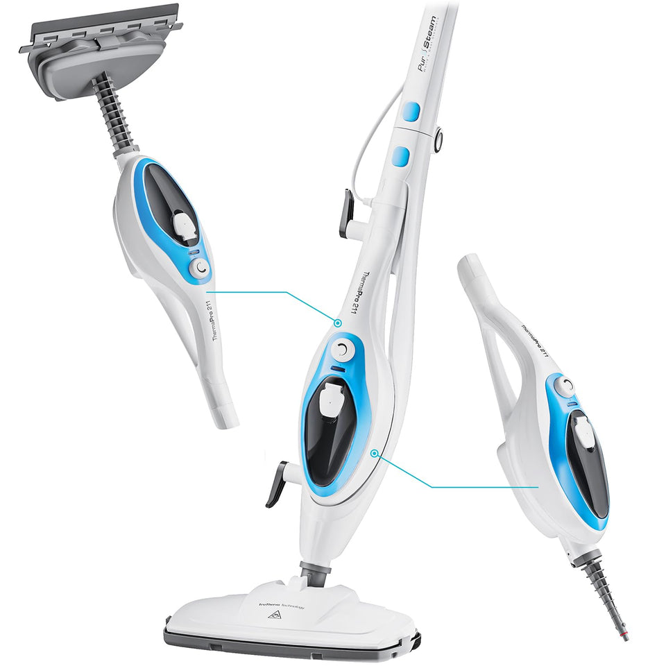 PurSteam 10-in-1 steam mop floor cleaner offering versatile, chemical-free surface cleaning.