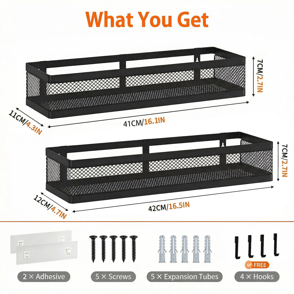 PUSDON 50-lb load-capacity mesh shelf stays stable with heavy bottles.