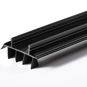 Pushglossy door bottom kerf with fins 36 inch seals drafts for quieter rooms.