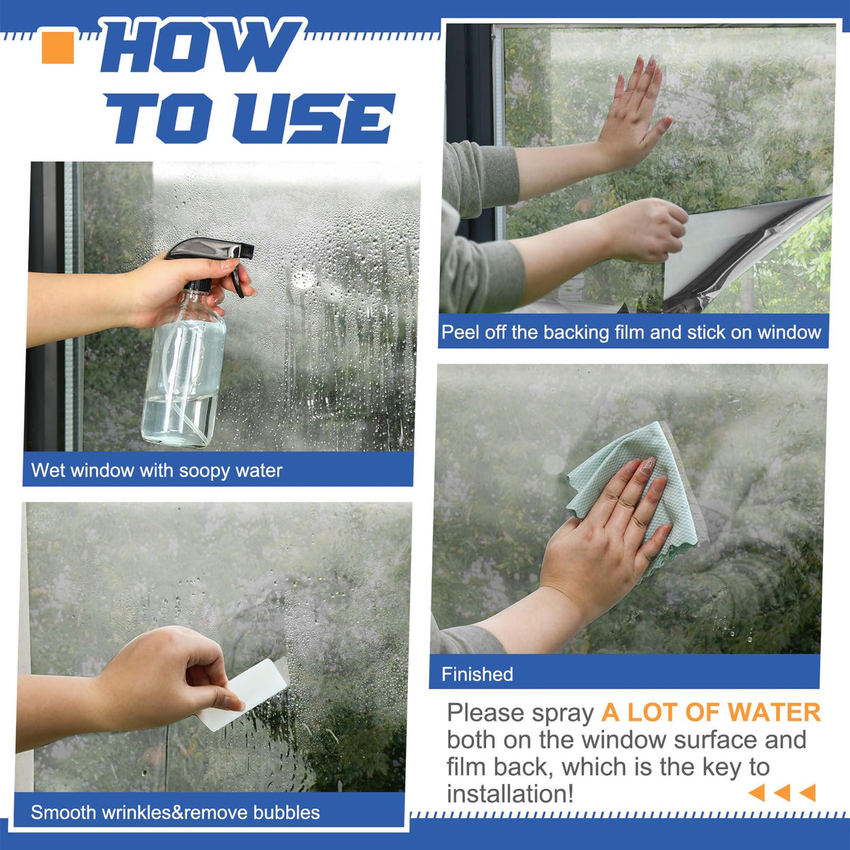 Pushglossy heat-control window film blocks infrared and UV rays.