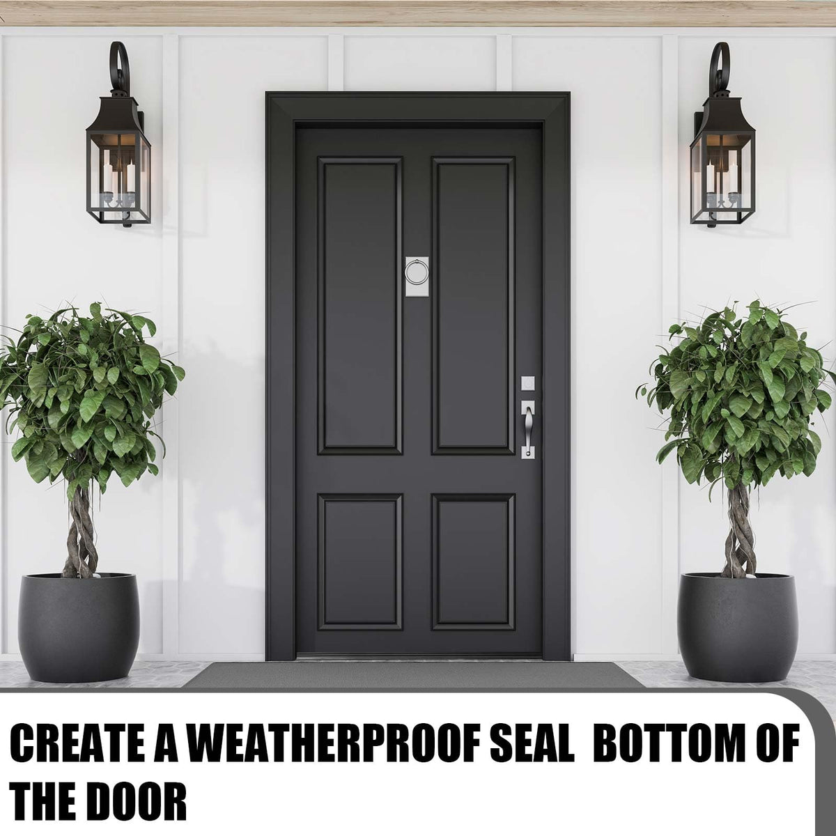 Pushglossy packaged kerf weatherstrip for multiple doors promotes uniform styling.