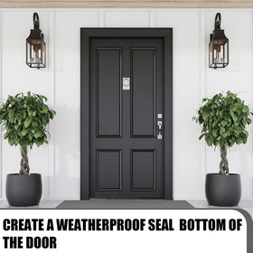 Pushglossy packaged kerf weatherstrip for multiple doors promotes uniform styling.