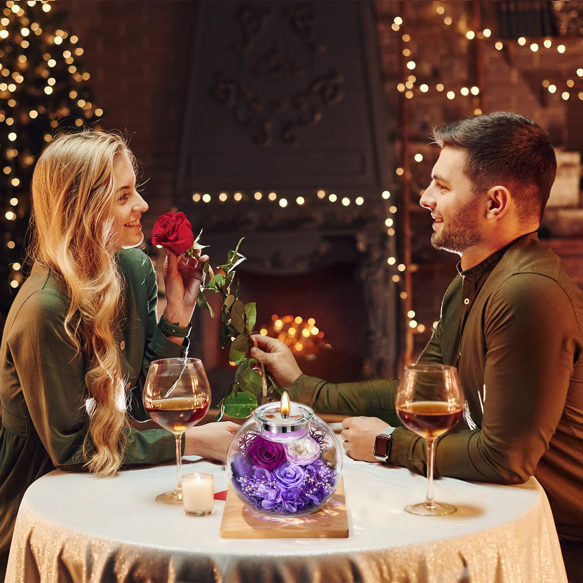 Pusuny 18-pcs scented roses and lavender kit enhances ambiance