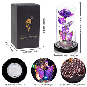 Pusuny butterfly and crystal base add elegant sparkle to the gift