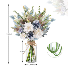 Pusuny faux flowers brighten dining and kitchen tables year round