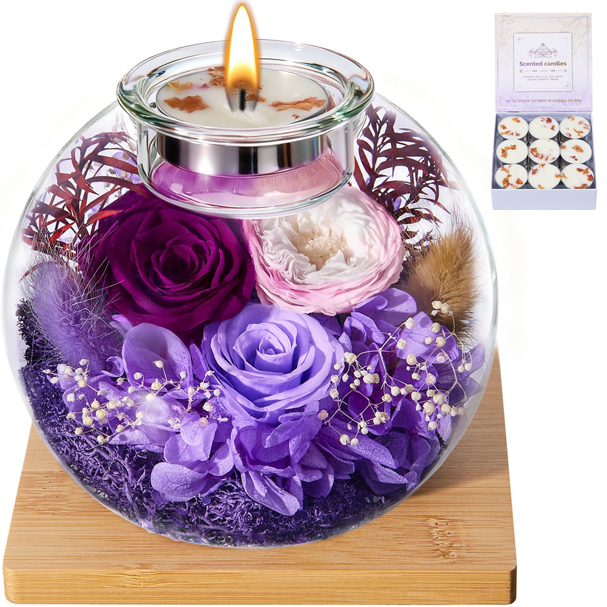 Pusuny eternal rose in glass dome offers lasting beauty with low maintenance