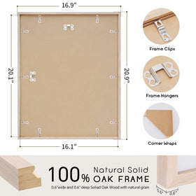 Puthiac 16x20 frame without mat for larger posters