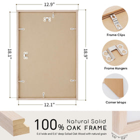Back of Puthiac frame highlighting swivel tabs for quick updates.