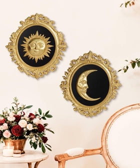 Putuo Decor Baroque Sun Moon oval in entryway with gallery vibe