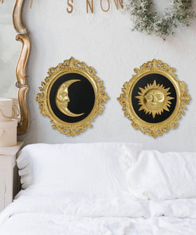Putuo Decor Baroque Sun Moon oval decor complements gallery walls
