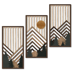 Putuo Decor boho mountain wall art panel 1 adds cozy rustic charm to living spaces