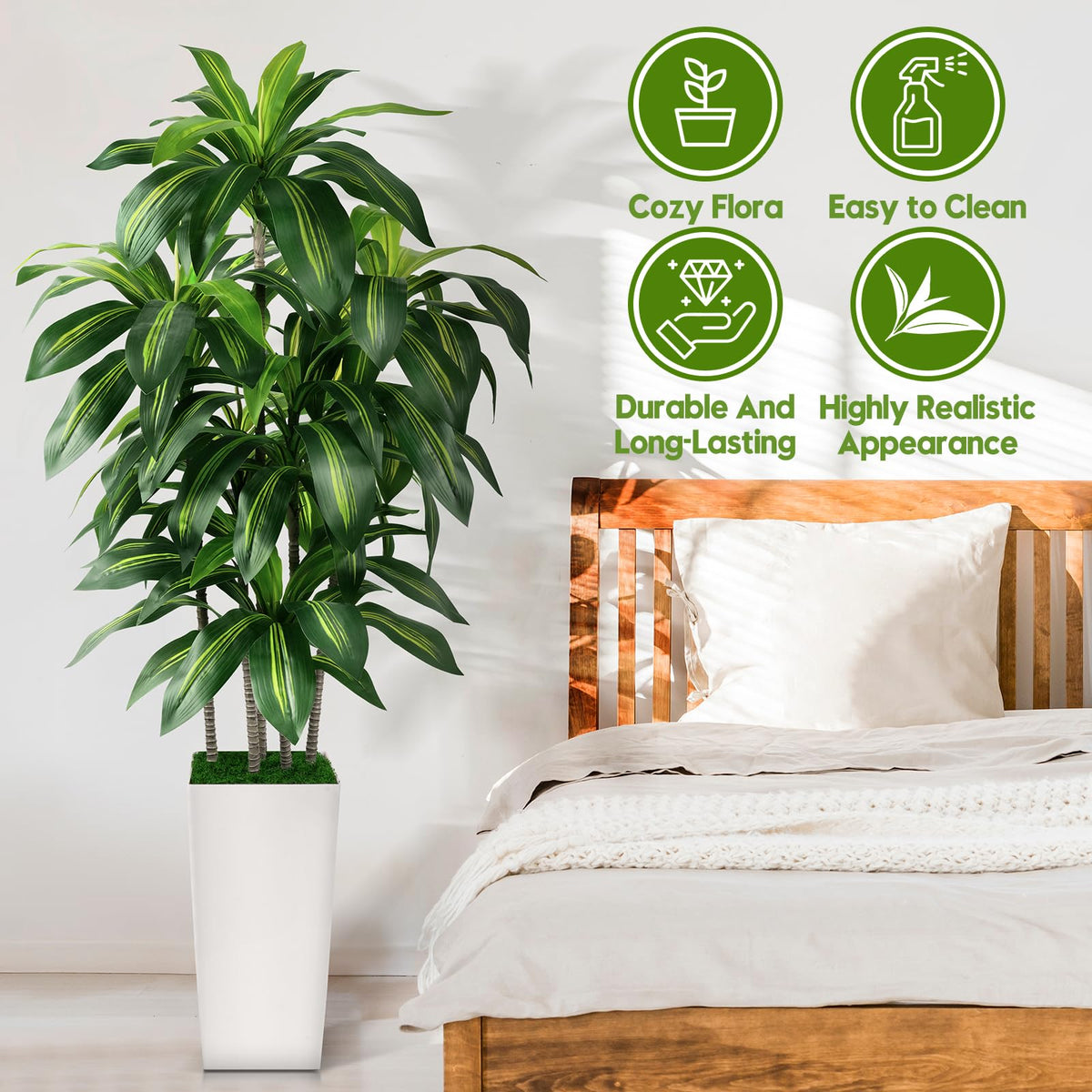 PUUKU easy assembly of 5ft artificial tree saves time.