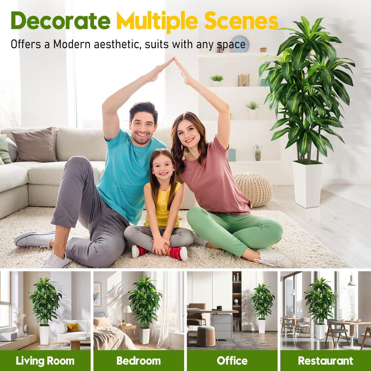 PUUKU housewarming-ready artificial tree decor for any space.