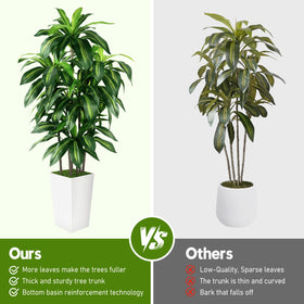 PUUKU lifelike dracaena leaves add fullness and natural vibes.