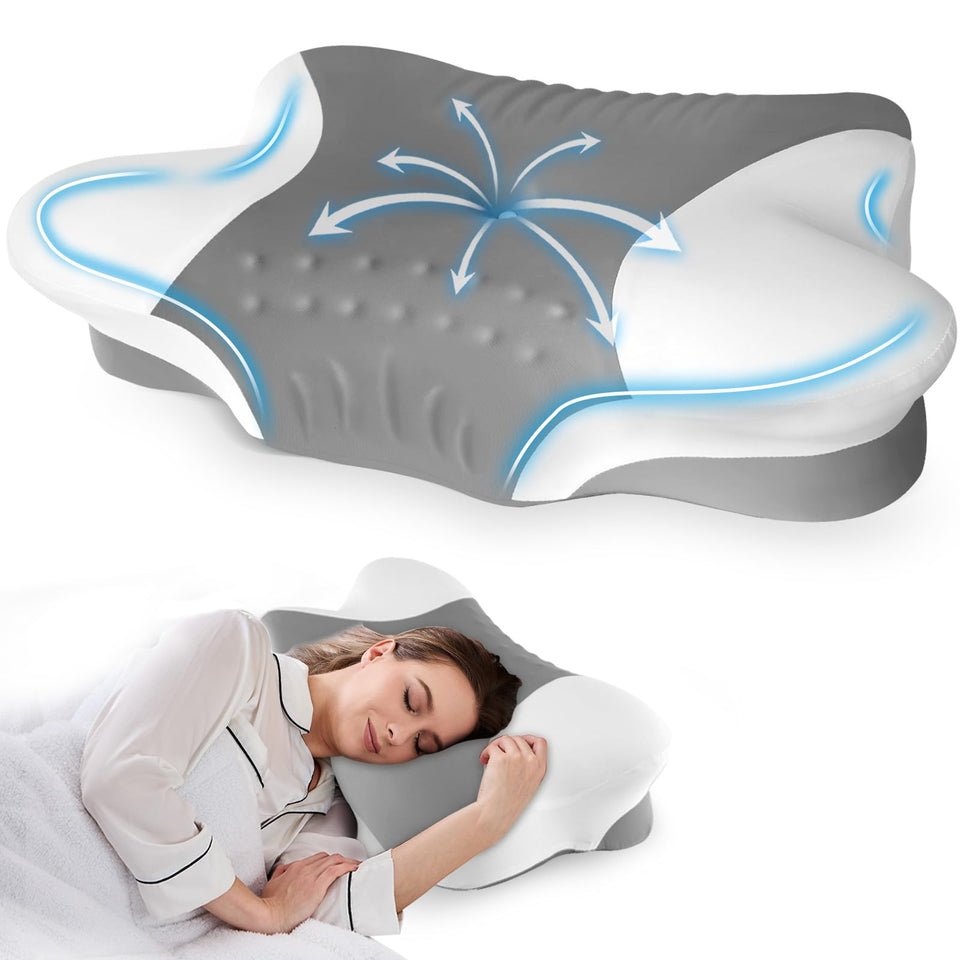 Puzzlandia cervical pillow neck-support for proper alignment and comfort.