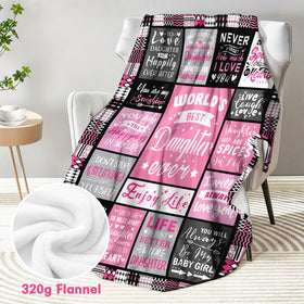 PVDSAVE Daughter Life Blanket 50x60 gift-wrapped presents a thoughtful surprise.