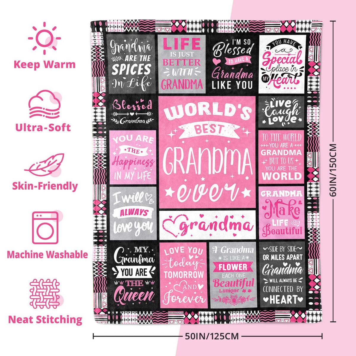 PVDSAVE Machine Washable Blanket stays soft after every wash.