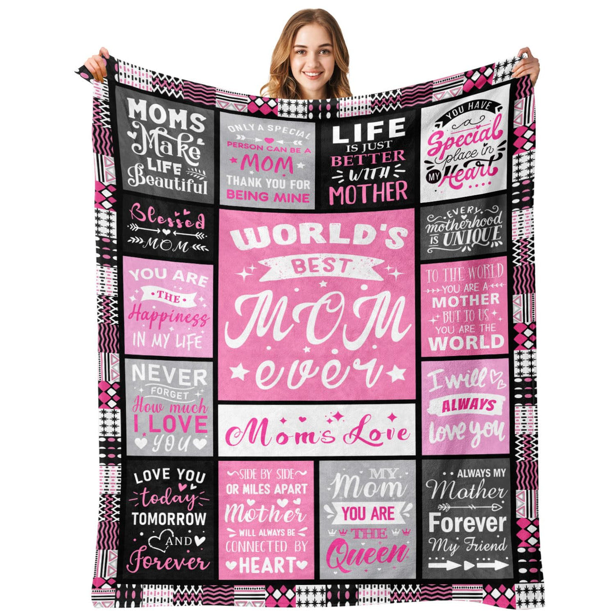 PVDSAVE mom blanket 60x80 folded, ideal for gifting warmth.