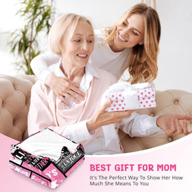 PVDSAVE mom blanket draped over sofa, adds cozy decor.