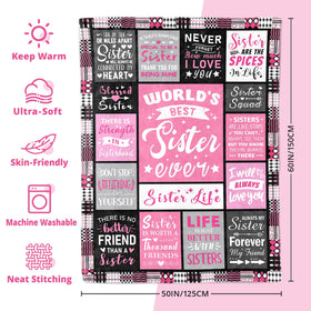 PVDSAVE Sisters Life Blanket gift-ready packaging ready for gifting.