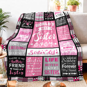 PVDSAVE Sisters Life Blanket doubles as yoga or lounge companion for stretches.