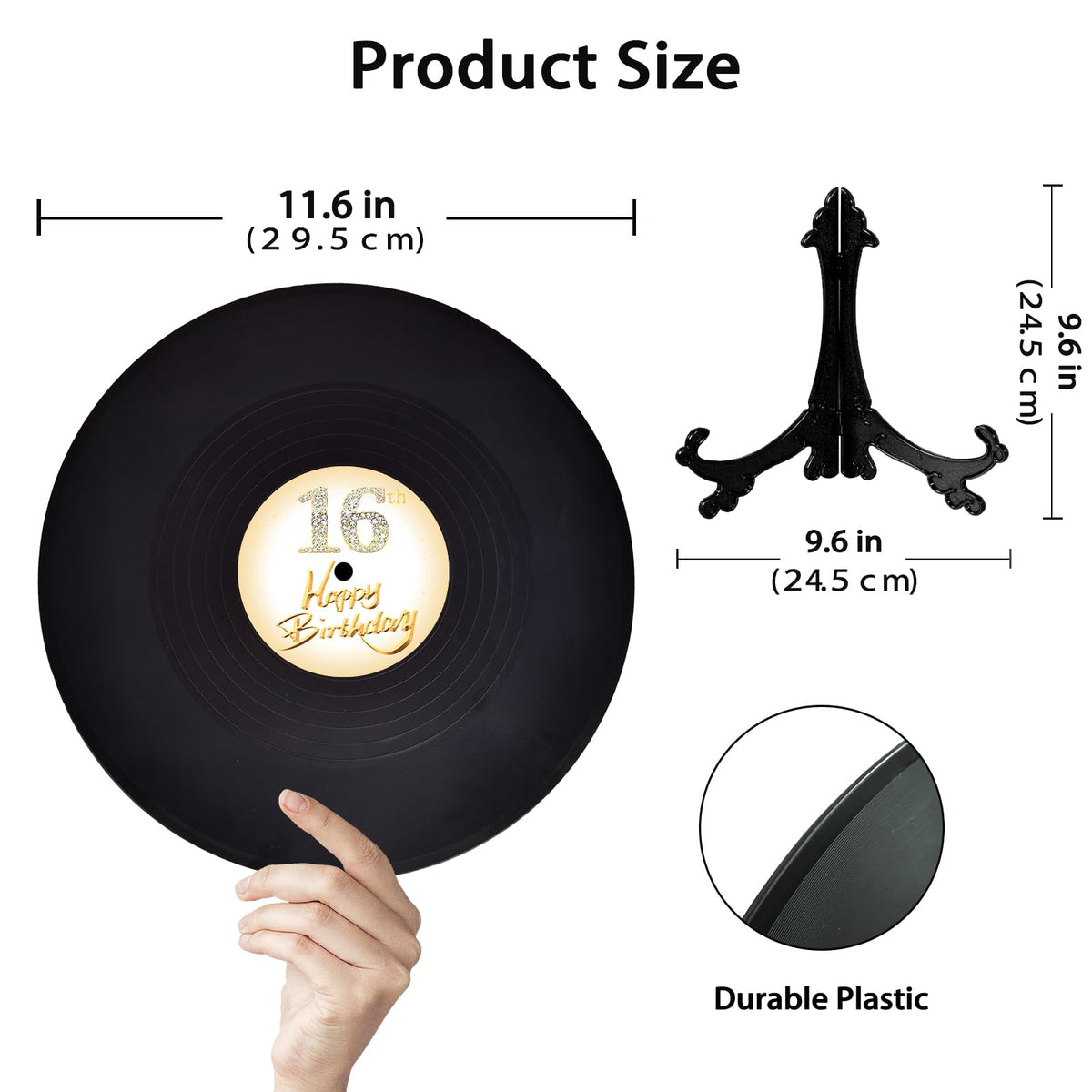 pwvsayjcj vinyl record sweet 16 decor doubles as a centerpiece