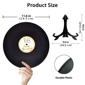 pwvsayjcj vinyl record sweet 16 decor doubles as a centerpiece