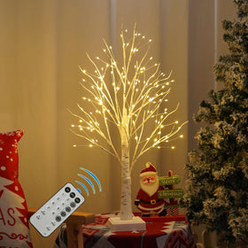 PXBNIUYA birch tree lights with remote control for easy ambience.