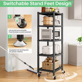 PXRACK rolling wheels enable easy mobility between rooms.