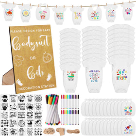 Pydeeirom baby shower game sign as centerpiece decor for activities