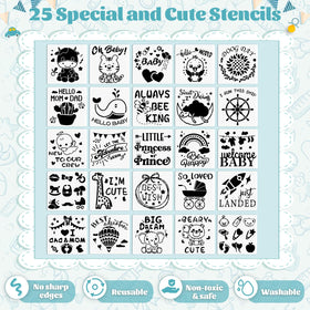 Pydeeirom stencil set for easy pattern decorating