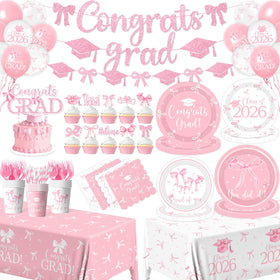 Pymurod 2026 graduation banner creates a festive photo backdrop for the party.