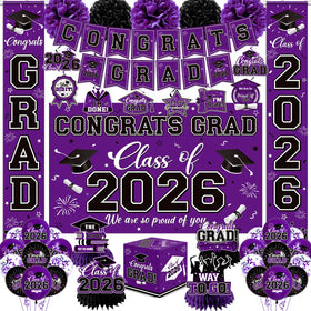 Pymurod graduation banner with 'Congrats Grad' text for photo-worthy moments.
