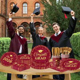 Pymurod graduation fireworks plates for festive vibes.