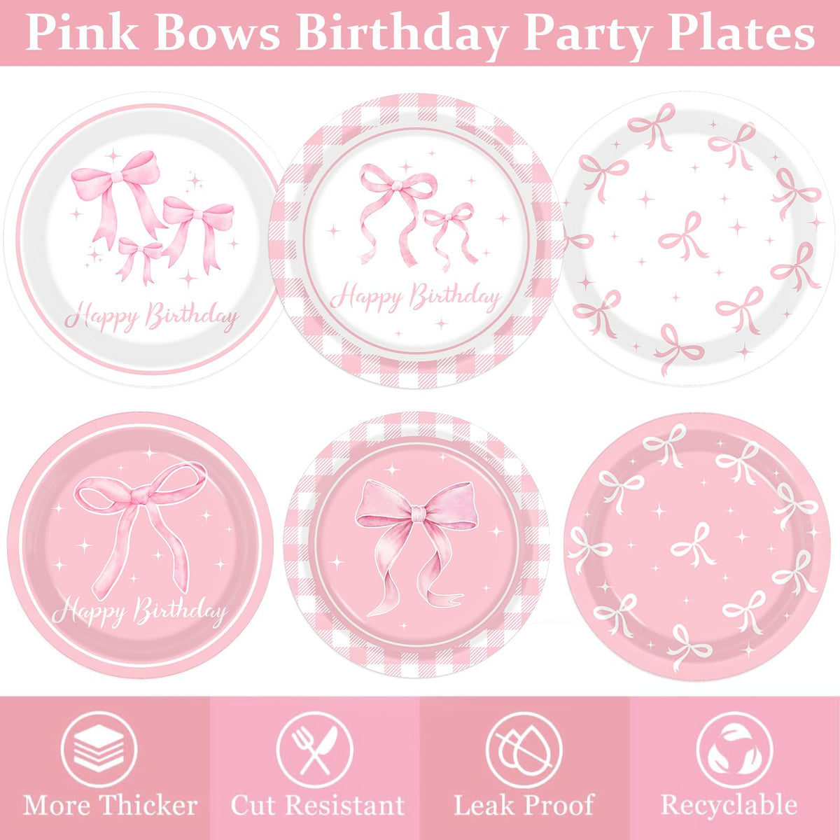 Pymurod Pink Bow Cups ideal for drinks at girls' party.
