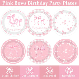 Pymurod Pink Bow Cups ideal for drinks at girls' party.