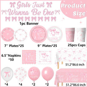 Pymurod pink bow dinner plates support kid-friendly servings with festive style.