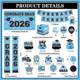 Pymurod porch banner decor frames entryways with celebratory flair.