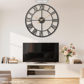 Pytha Sight battery-powered wall clock for easy maintenance.