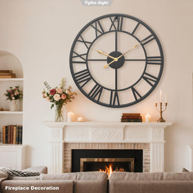 Pytha Sight kitchen wall clock in industrial style for practical elegance.