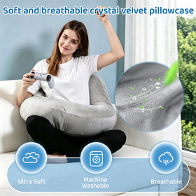 Pyurifai crochet pillow care tips include washing and expansion guidance.