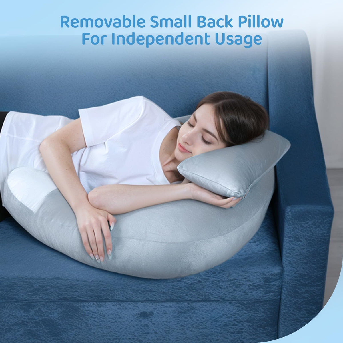 Pyurifai crochet pillow soft velvet cover feels gentle on skin.
