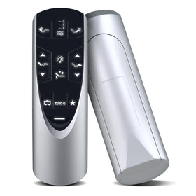 PZL RF358A RF502A remote front view with ergonomic grip for comfortable use