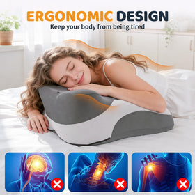 pzvdsog 27-degree incline pillow guides a natural prone sleeping position.