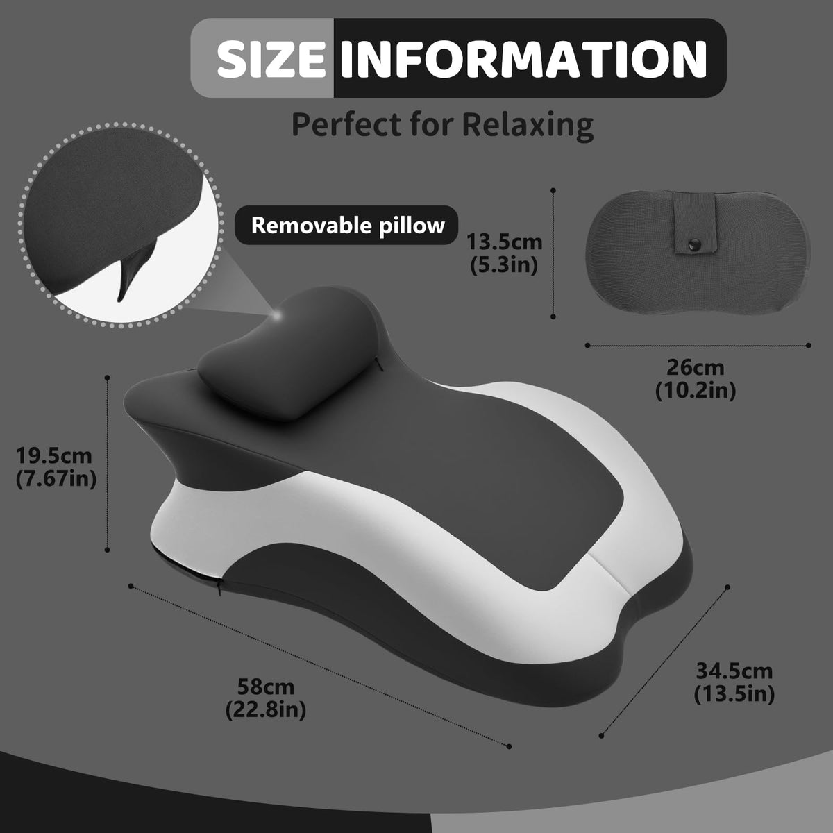 pzvdsog memory foam prone pillow supports neck, chest, and lumbar areas for better posture.