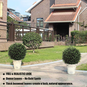 QAOUIEP topiary 26in pair, perfect for entryways and patios.