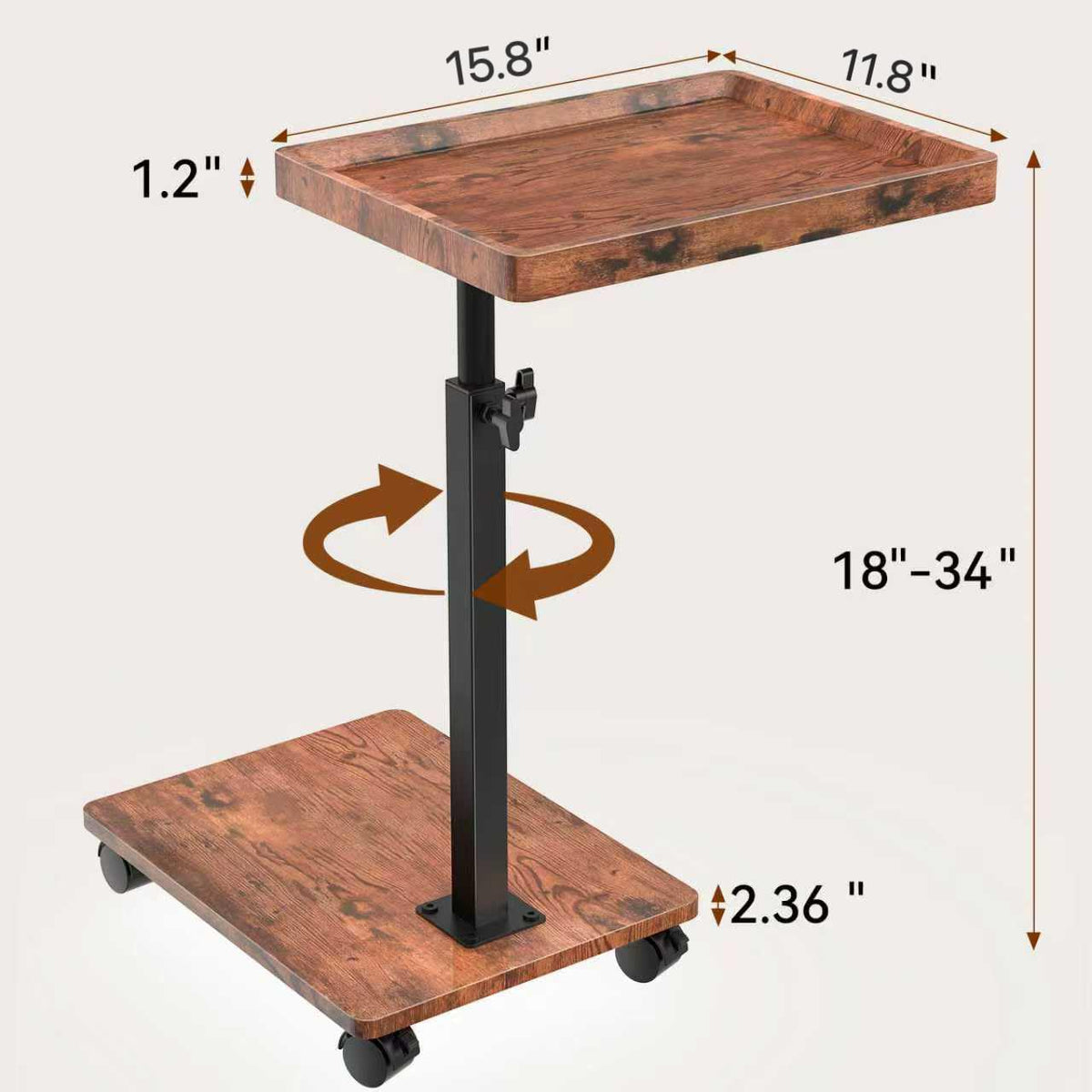 QAUUQQ C Table positioned under the sofa saves space and keeps essentials close